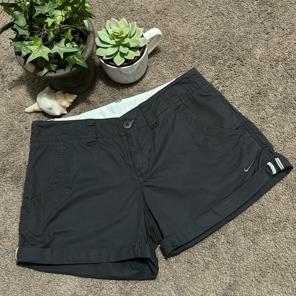 Nike Shorts-Sz 4-Cotton-Drk Slate Gray-EUC - Picture 2 of 13